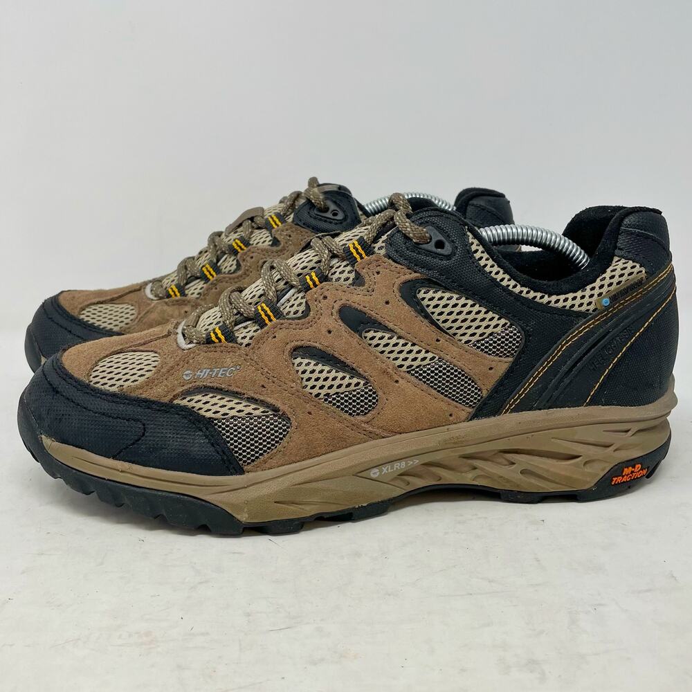 Hi-Tec V-Lite Wildfire Waterproof Trail Shoe Mens Size 8 Tan Black